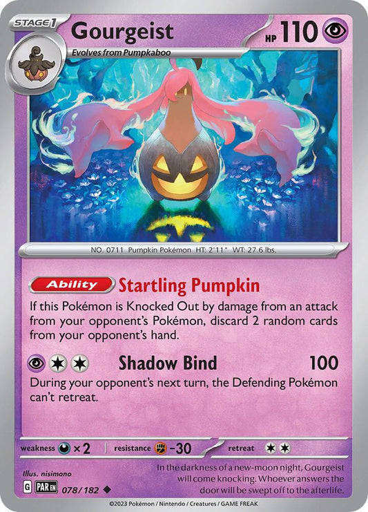 Pokemon Gourgeist 78/182 Paradox Rift
