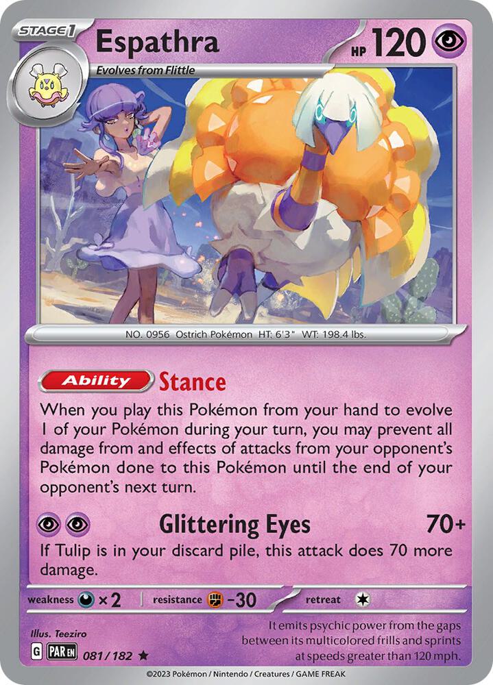 Pokemon Espathra 81/182 Paradox Rift