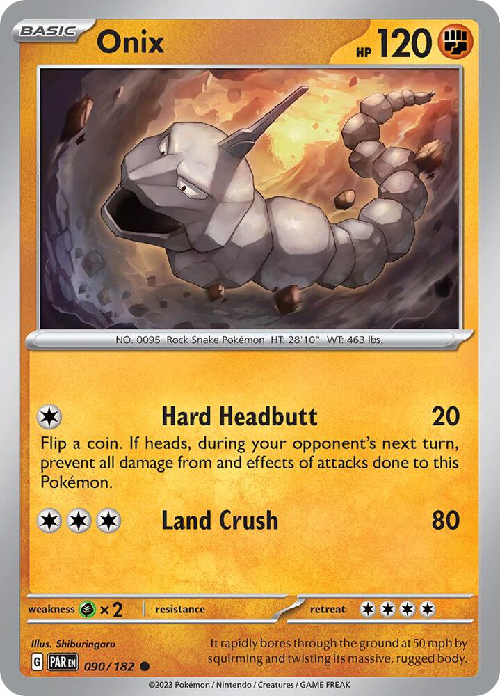 Pokemon Onix 90/182 Paradox Rift