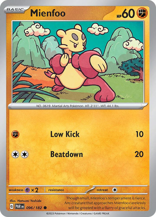 Pokemon Mienfoo 96/182 Paradox Rift