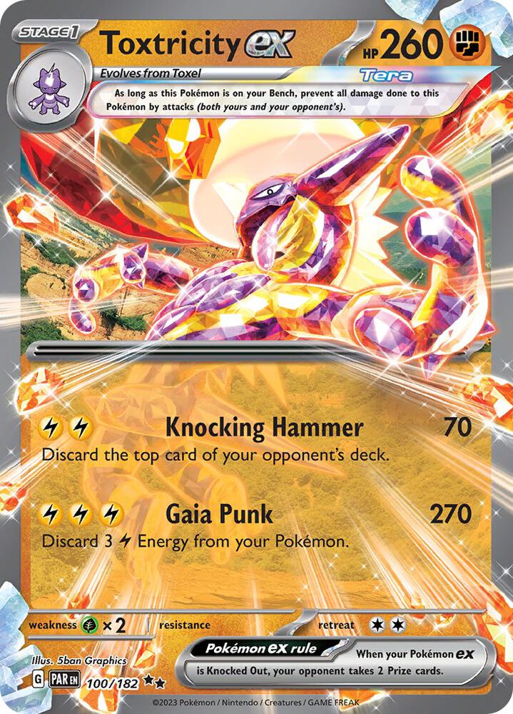 Pokemon Toxtricity ex 100/182 Paradox Rift