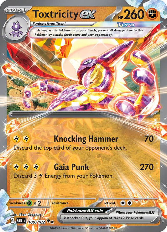 Pokemon Toxtricity ex 100/182 Paradox Rift