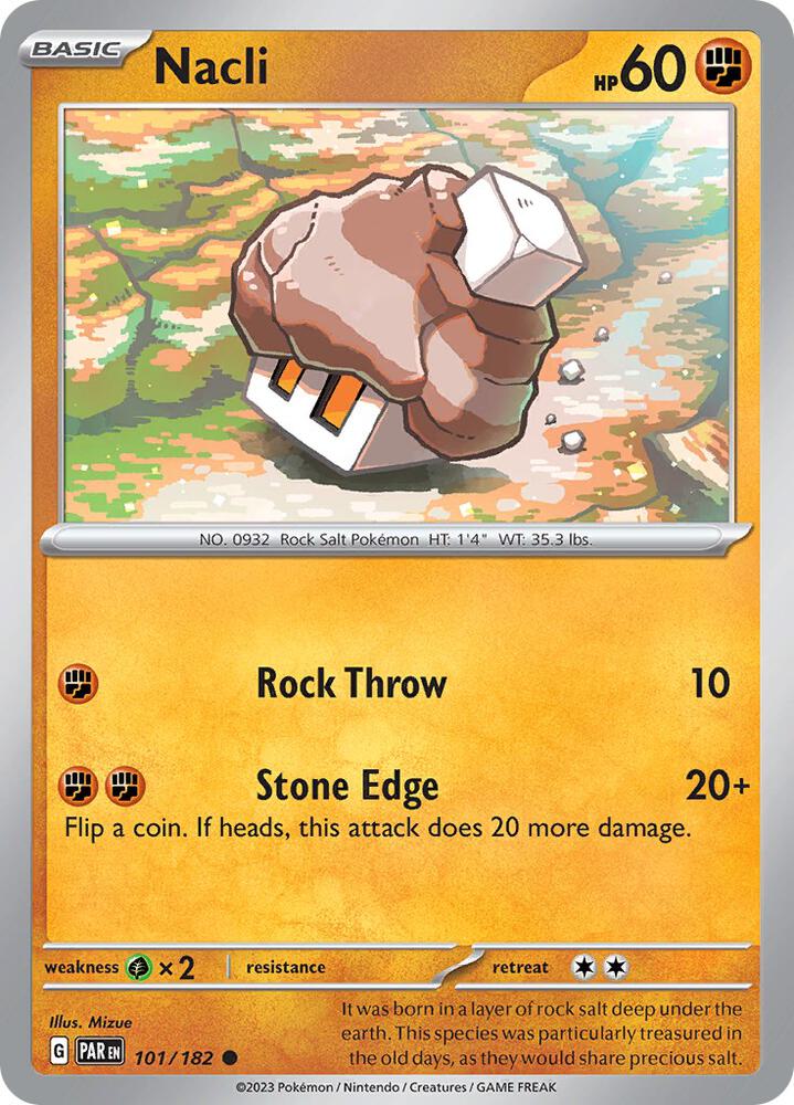 Pokemon Nacli 101/182 Paradox Rift