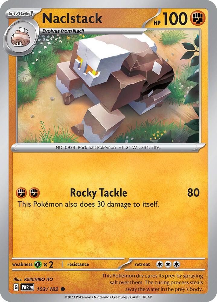 Pokemon Naclstack 103/182 Paradox Rift