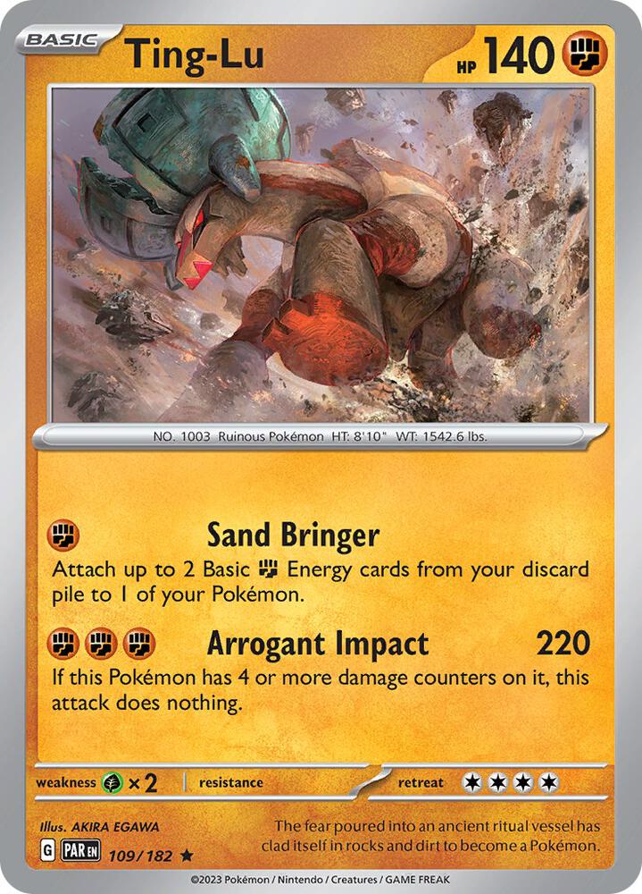 Pokemon Ting-Lu 109/182 Paradox Rift