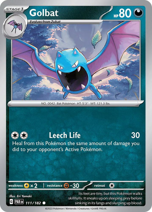 Pokemon Golbat 111/182 Paradox Rift
