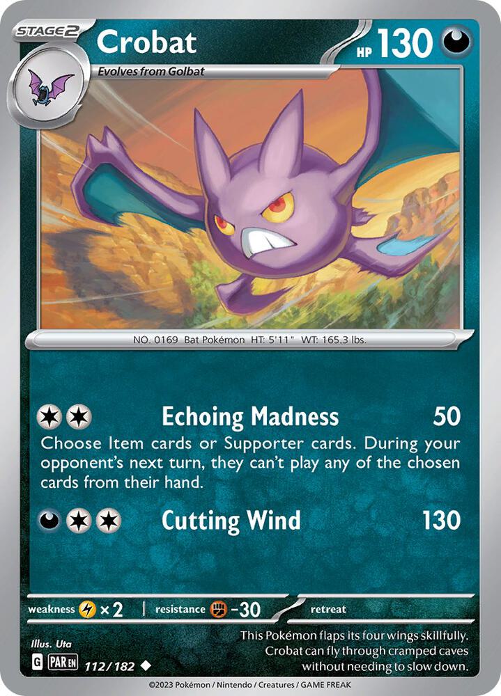 Pokemon Crobat 112/182 Paradox Rift