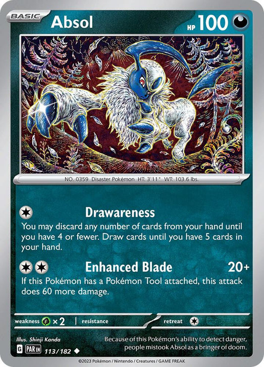 Pokemon Absol 113/182 Paradox Rift