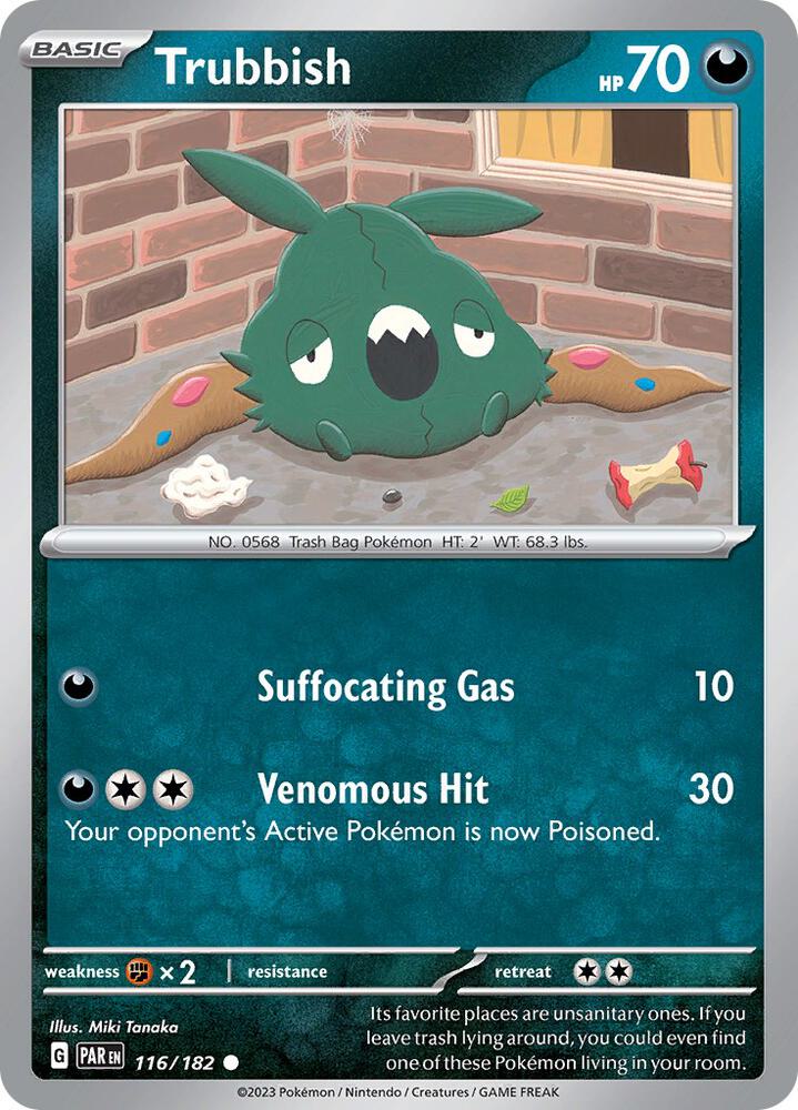 Pokemon Trubbish 116/182 Paradox Rift