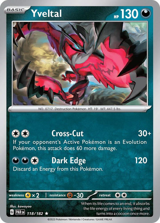 Pokemon Yveltal 118/182 Paradox Rift