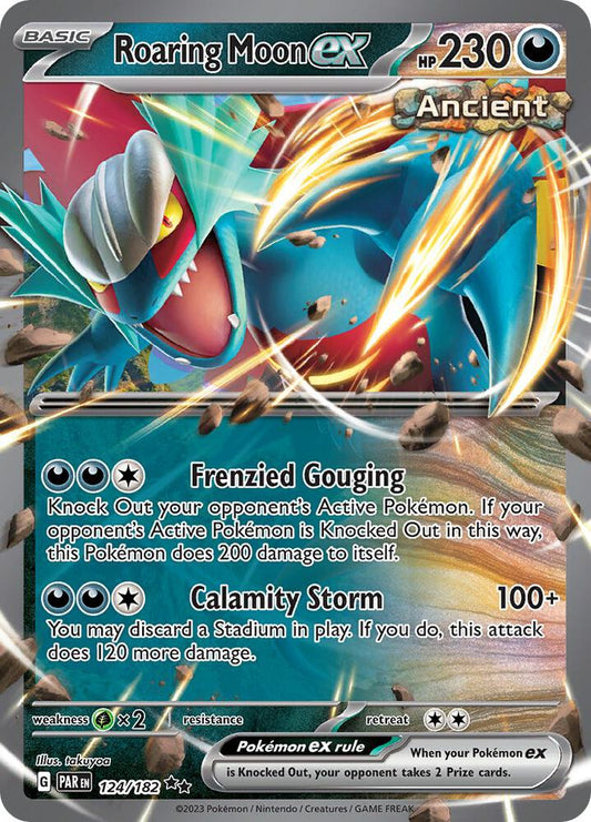 Pokemon Roaring Moon ex 124/182 Paradox Rift