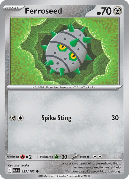 Pokemon Ferroseed 127/182 Paradox Rift
