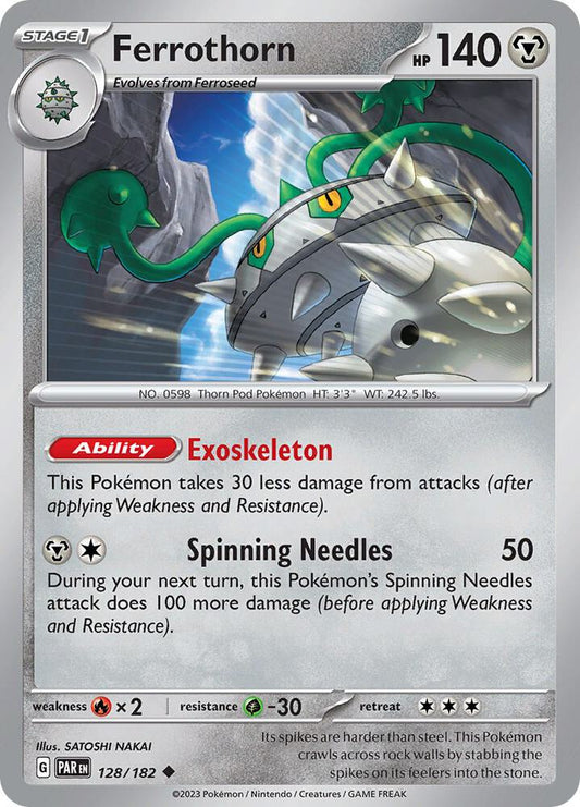 Pokemon Ferrothorn 128/182 Paradox Rift