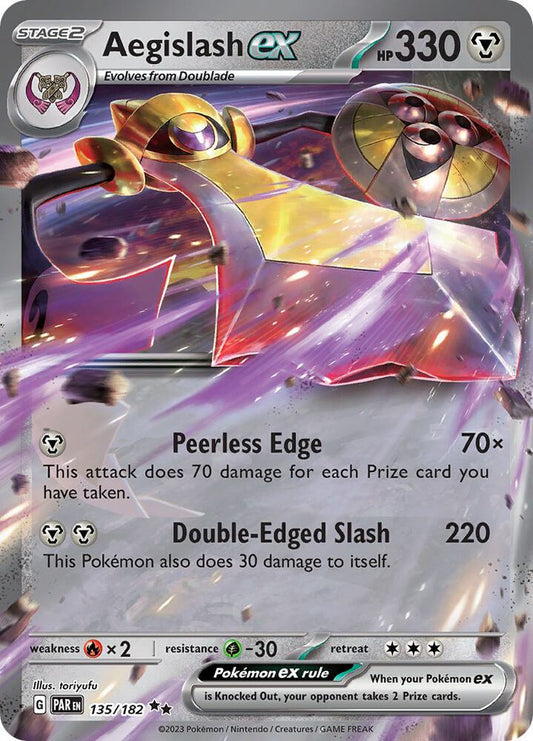 Pokemon Aegislash ex 135/182 Paradox Rift