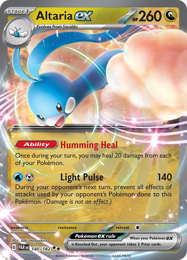 Pokemon Altaria ex 140/182 Paradox Rift