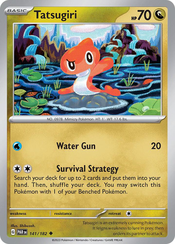 Pokemon Tatsugiri 141/182 Paradox Rift