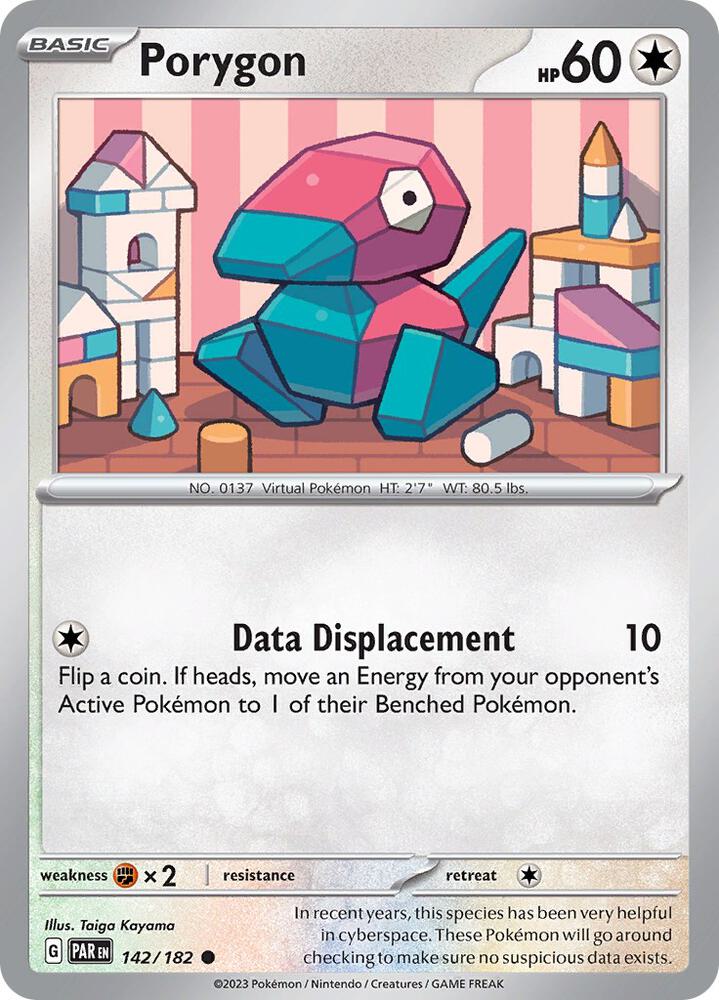 Pokemon Porygon 142/182 Paradox Rift