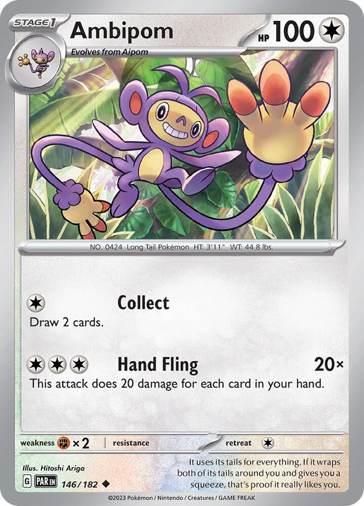 Pokemon Ambipom 146/182 Paradox Rift
