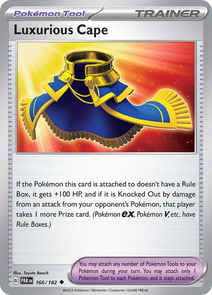 Pokemon Luxurious Cape 166/182 Paradox Rift