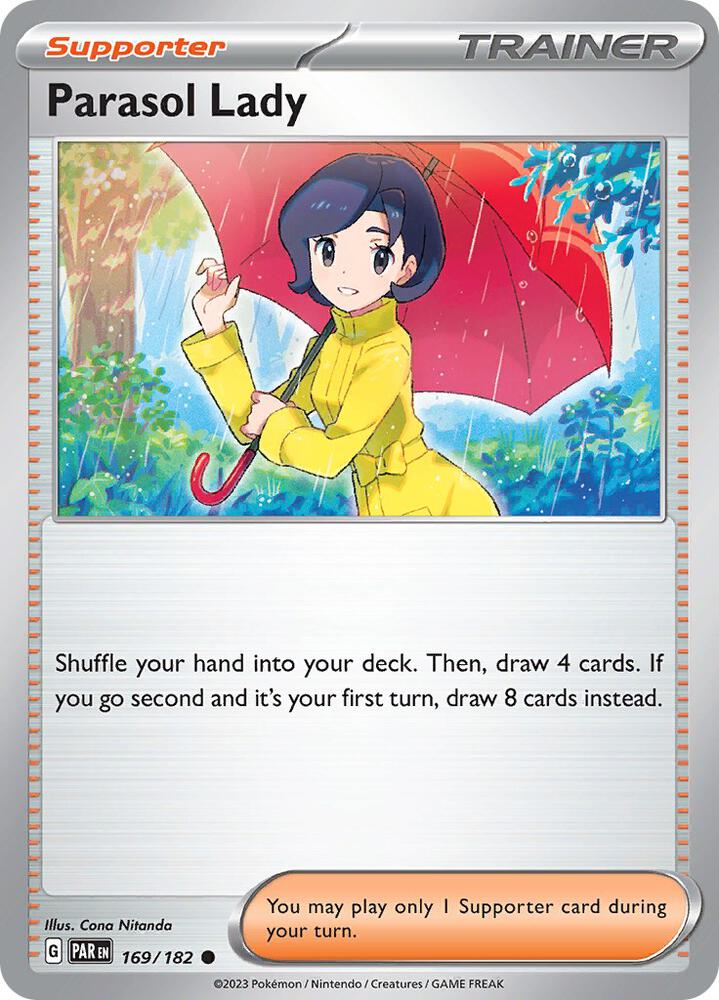 Pokemon Parasol Lady 169/182 Paradox Rift