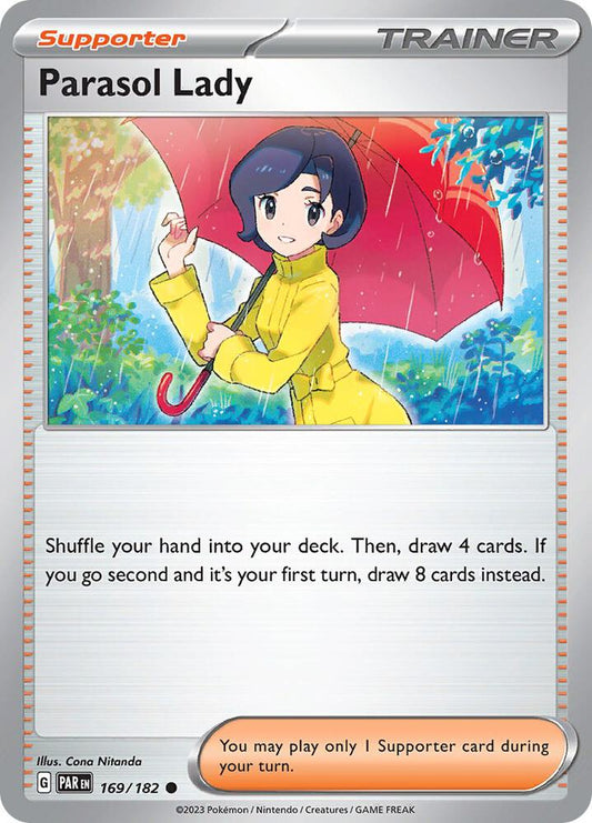 Pokemon Parasol Lady 169/182 Paradox Rift