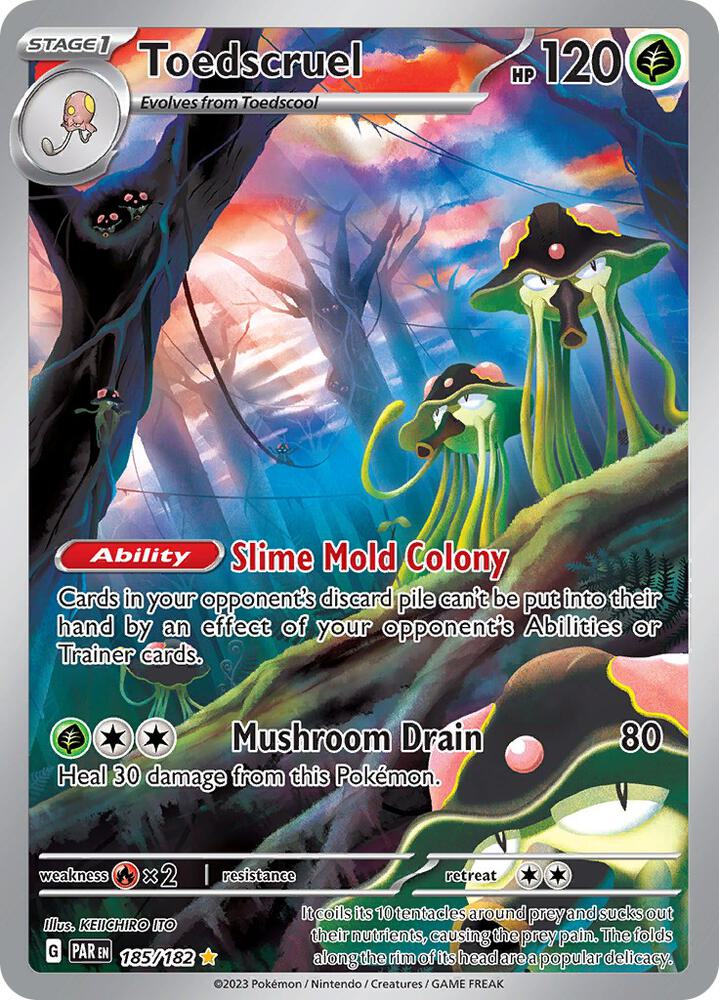 Pokemon Toedscruel 185/182 Paradox Rift