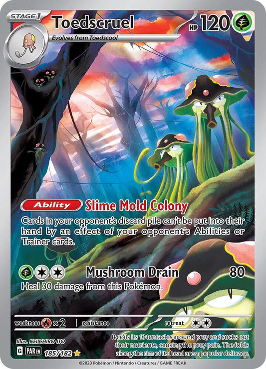 Pokemon Toedscruel 185/182 Paradox Rift