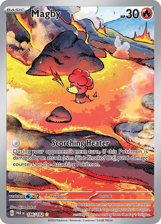 Pokemon Magby 186/182 Paradox Rift