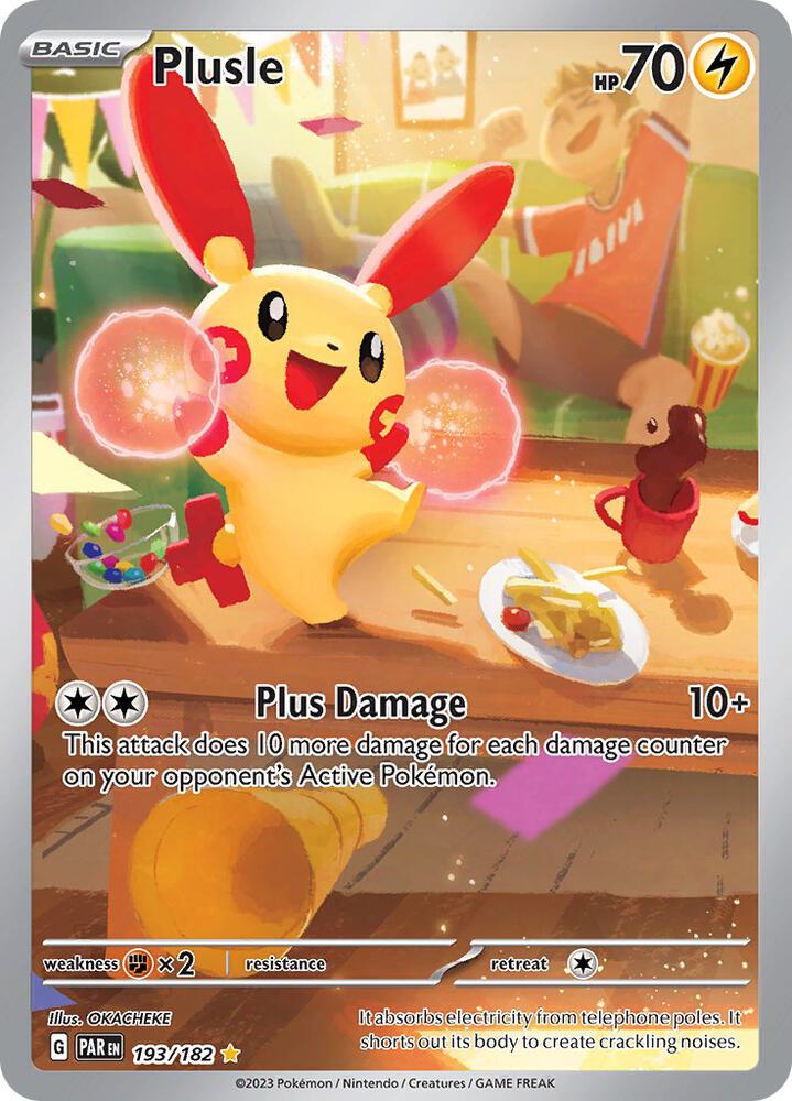Pokemon Plusle 193/182 Paradox Rift