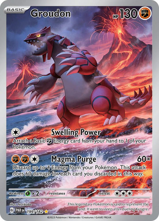 Pokemon Groudon 199/182 Paradox Rift