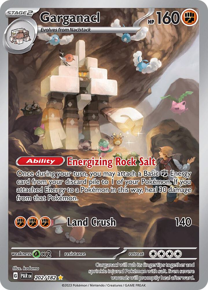 Pokemon Garganacl 202/182 Paradox Rift