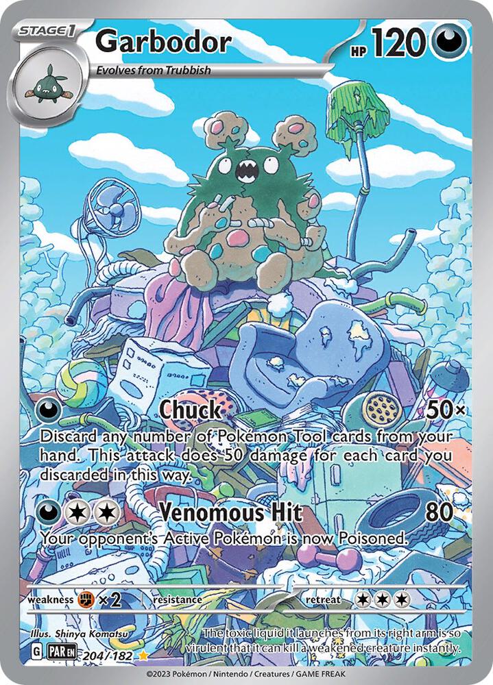 Pokemon Garbodor 204/182 Paradox Rift