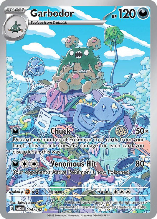 Pokemon Garbodor 204/182 Paradox Rift
