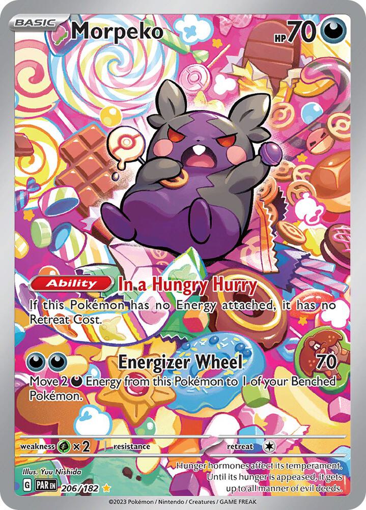 Pokemon Morpeko 206/182 Paradox Rift