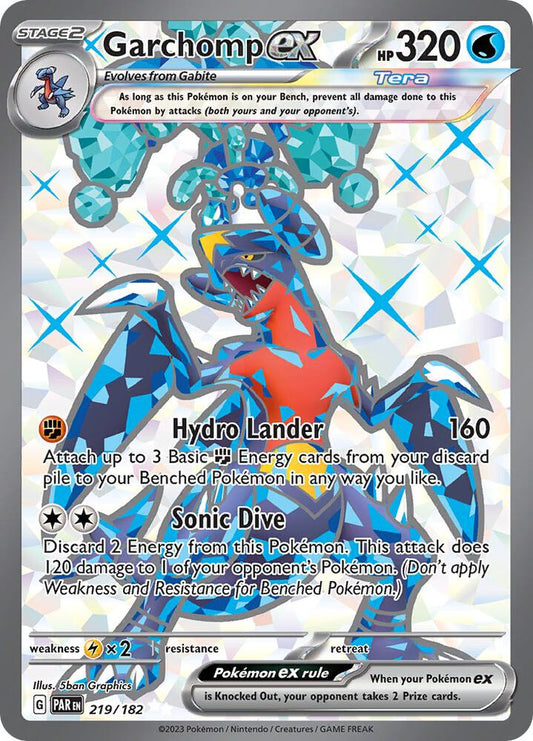 Pokemon Garchomp ex 219/182 Paradox Rift