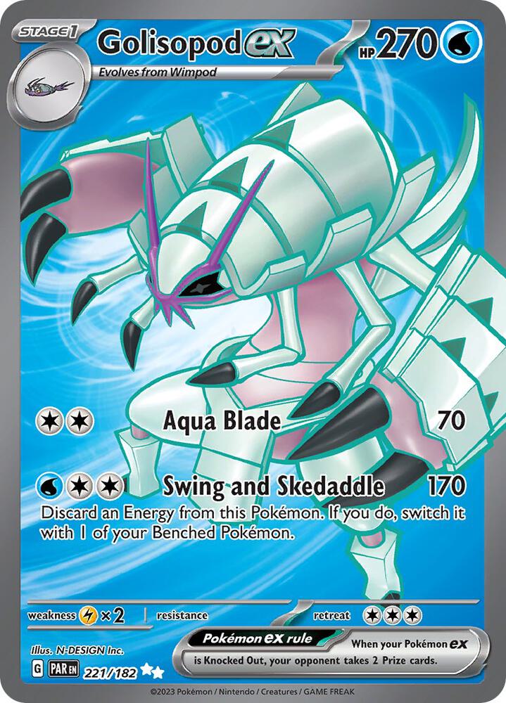 Pokemon Golisopod ex 221/182 Paradox Rift