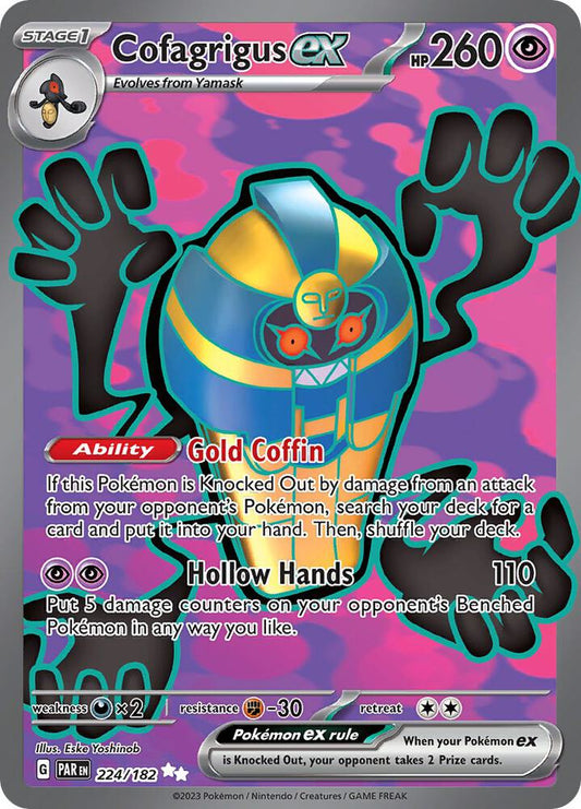 Pokemon Cofagrigus ex 224/182 Paradox Rift