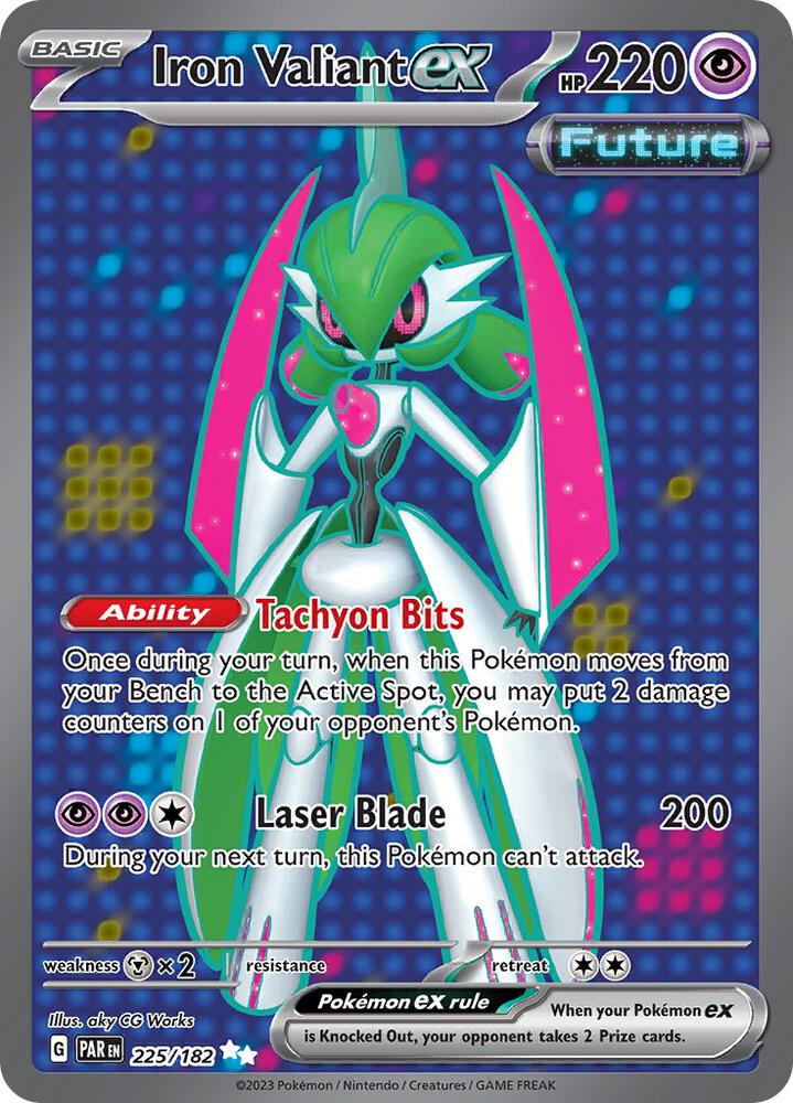 Pokemon Iron Valiant ex 225/182 Paradox Rift