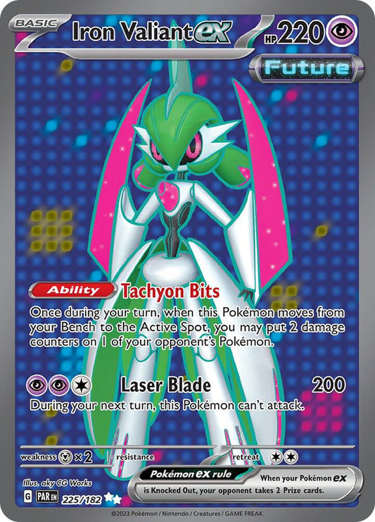 Pokemon Iron Valiant ex 225/182 Paradox Rift