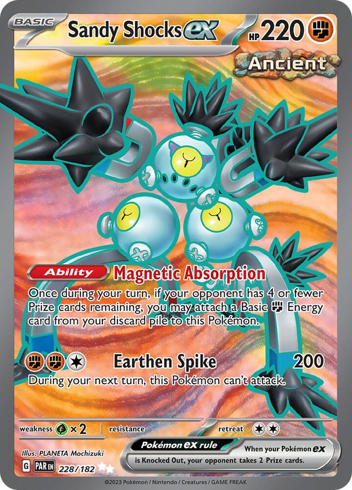 Pokemon Sandy Shocks ex 228/182 Paradox Rift