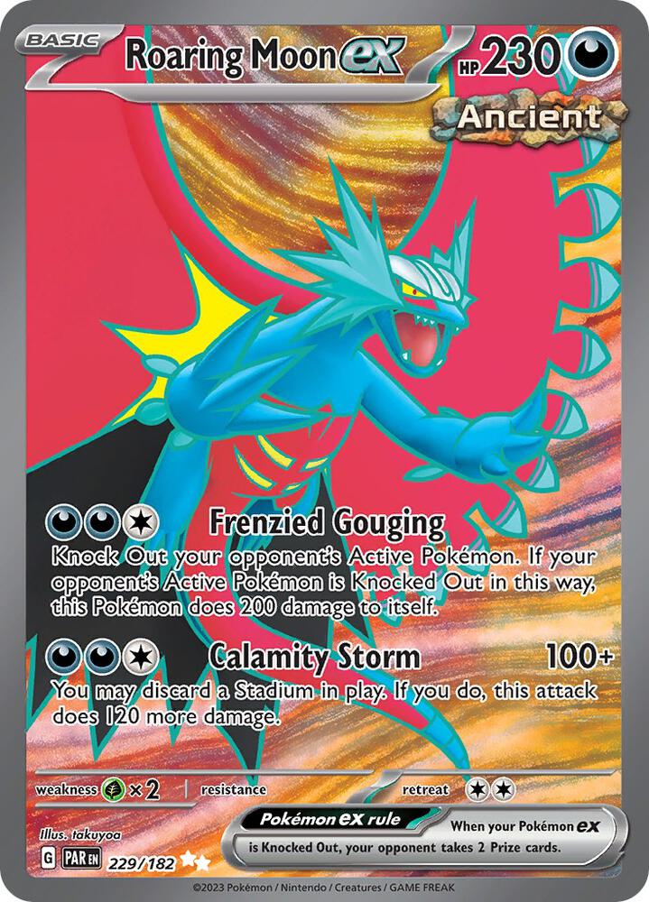 Pokemon Roaring Moon ex 229/182 Paradox Rift