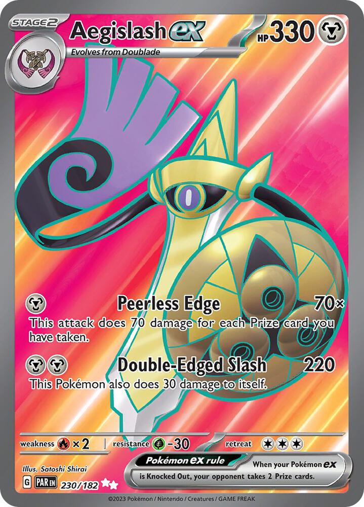 Pokemon Aegislash ex 230/182 Paradox Rift