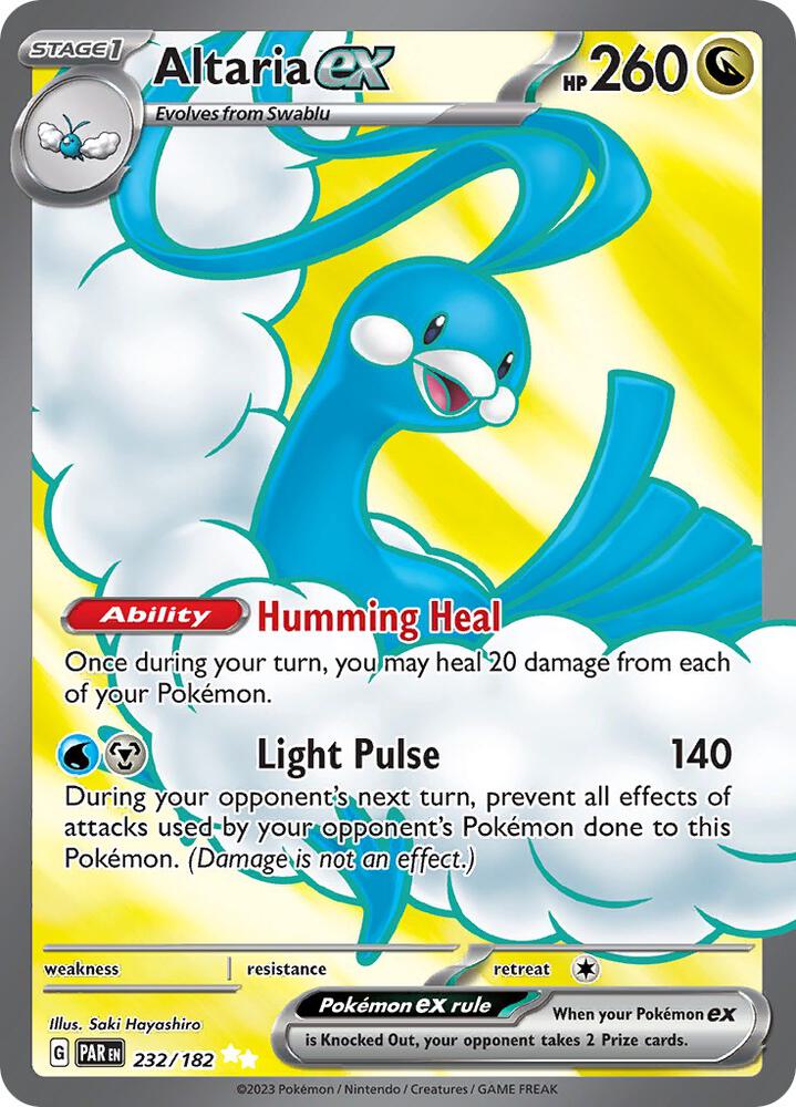 Pokemon Altaria ex 232/182 Paradox Rift