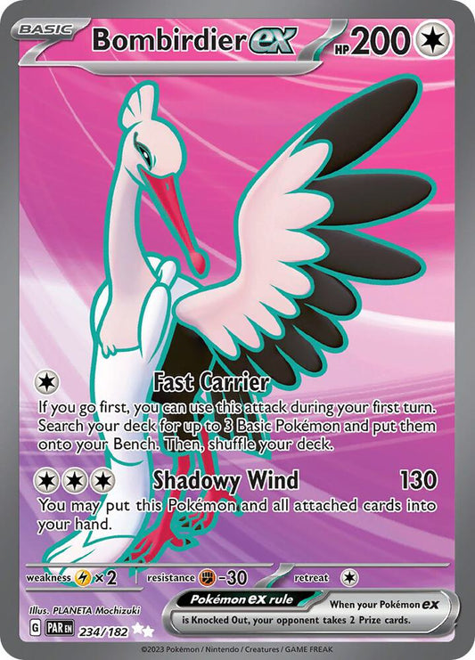 Pokemon Bombirdier ex 234/182 Paradox Rift