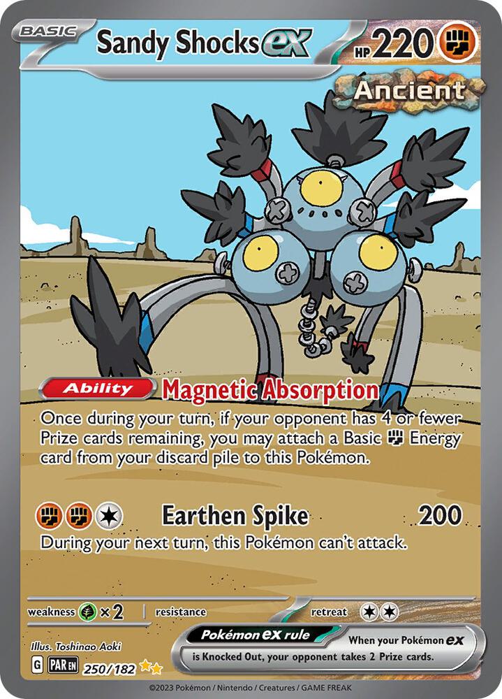Pokemon Sandy Shocks ex 250/182 Paradox Rift