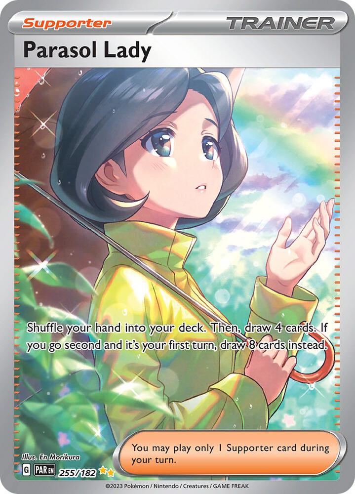 Pokemon Parasol Lady 255/182 Paradox Rift
