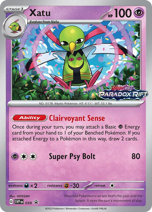 Pokemon Xatu 59 SVP Black Star Promos