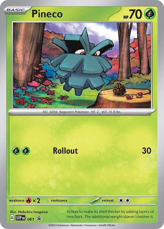 Pokemon Pineco 61 SVP Black Star Promos