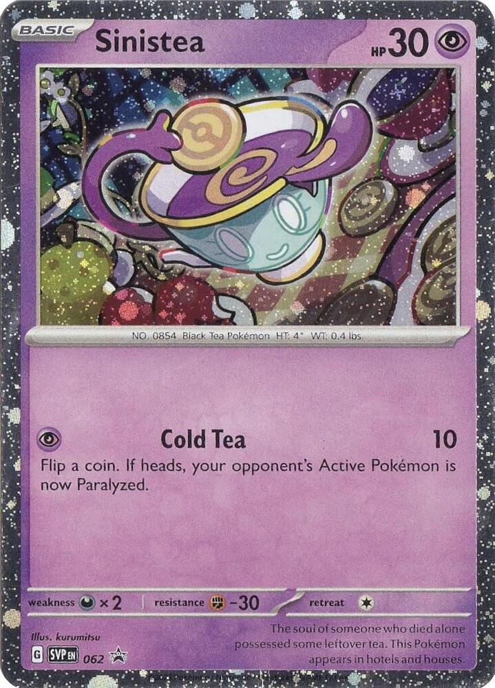 Pokemon Sinistea 62 SVP Black Star Promos