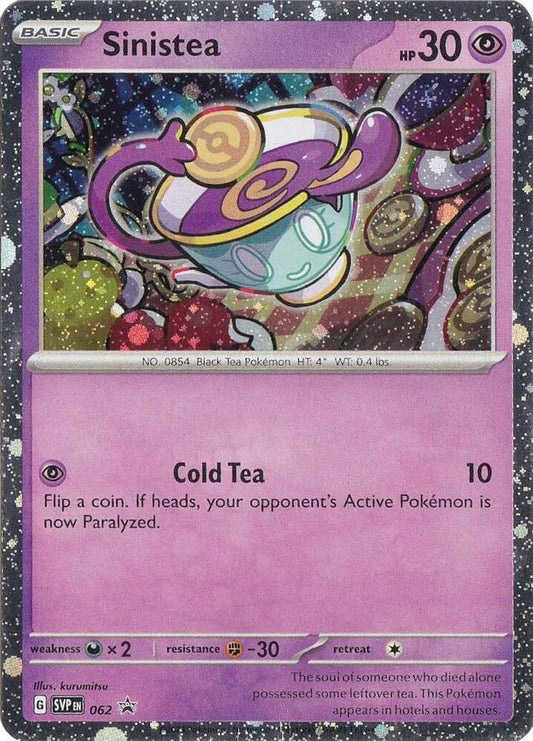 Pokemon Sinistea 62 SVP Black Star Promos